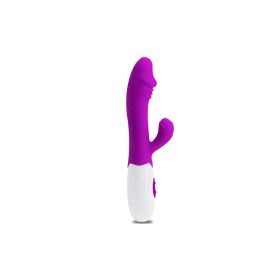 Dildo Rabbit Vibration G-spot Clitoral Stimulate Vibrator (30 Patterns) (Color: Purple) Dildo Rabbit Vibration G-spot Clitoral Stimulate Vibrator (30 Patterns) (Color: Purple)